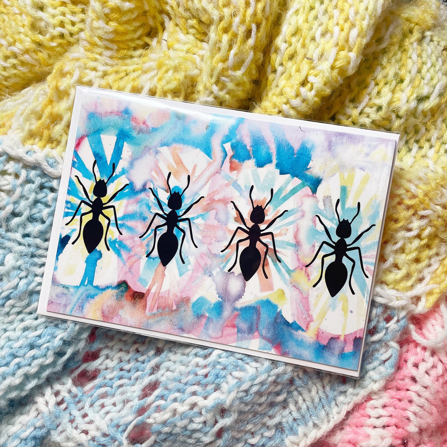 Watercolor Ant Card • Aunt Card • Aunt Gift • Bug Greeting Card • Entomology Card