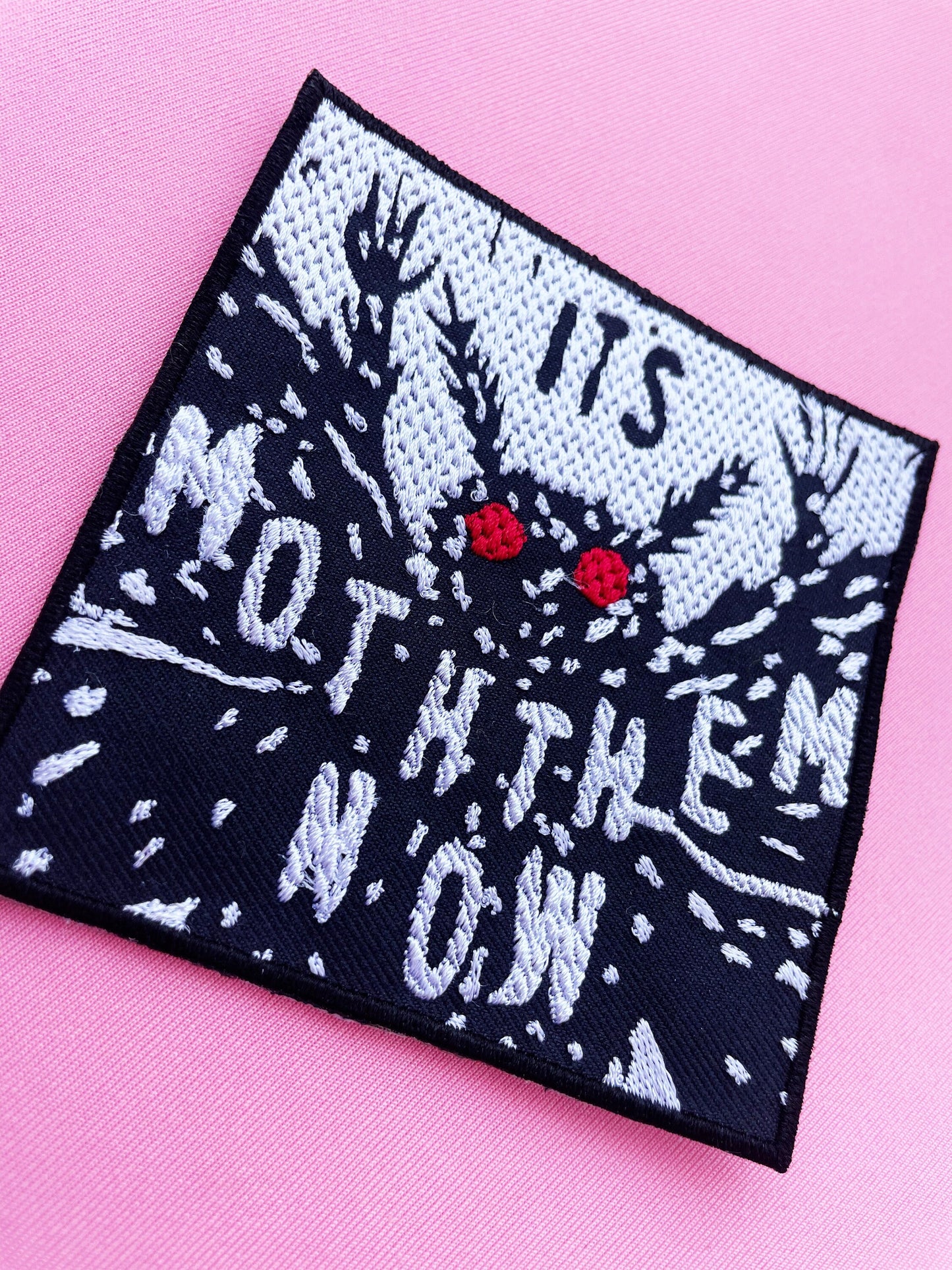 Moththem Patch • Mothman Patch • Crypitid Patch • Iron On Patch • Queer Owned Business