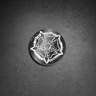 Block Cut Rose Vinyl Sticker • Tudor Rose Sticker • Laptop Water Bottle Sticker • Weatherproof Sticker