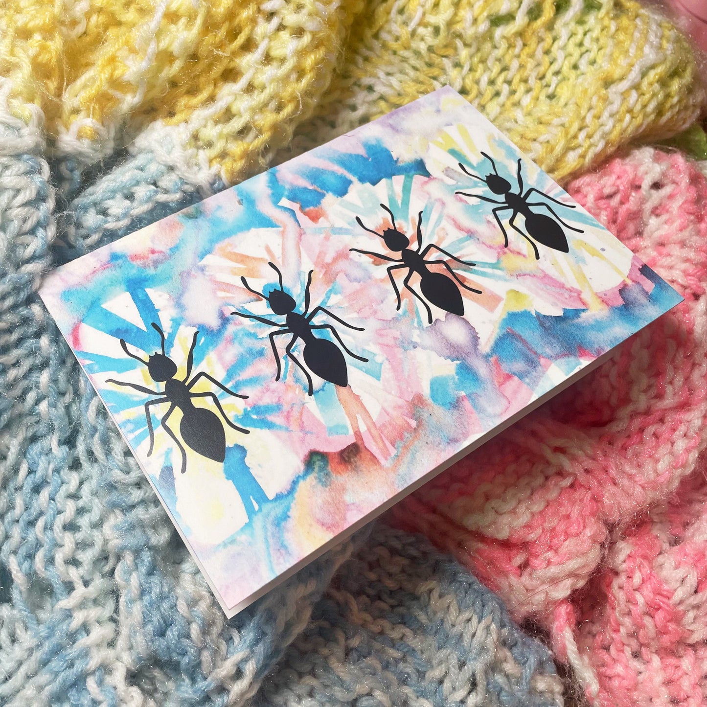 Watercolor Ant Card • Aunt Card • Aunt Gift • Bug Greeting Card • Entomology Card