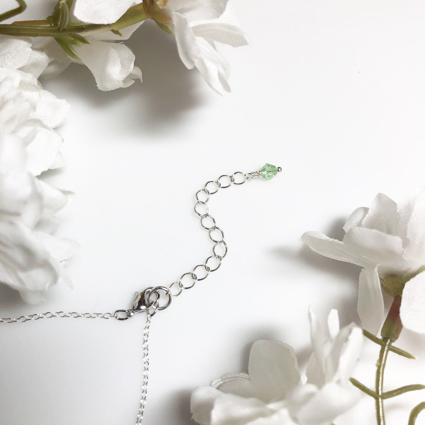 Aromantic Pride Flag Crystal Necklace • Ace  Aromantic Jewelry • Solid Sterling Silver Chain • LGBTQ Jewelry • Queer Babe • Ace Babe