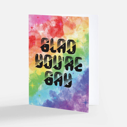 Glad You’re Gay Card • Coming Out Gift • Queer Love Valentine • Coming Out Card • Pride Month Card Gift Idea